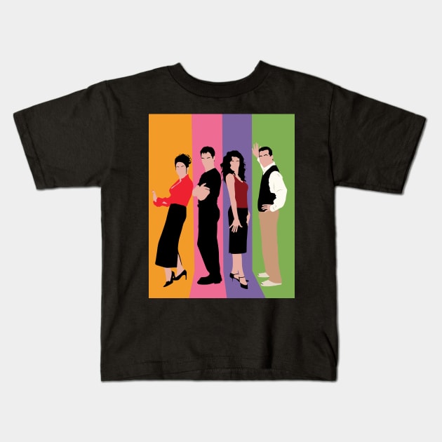 Will and Grace colorful Kids T-Shirt by DekkenCroud